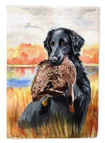 Flat Coated Retriever Artwork House Flag