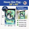 Japanese Chin -in Momma's Chair - Artwork House Flag