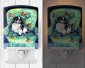 Japanese Chin "in Momma's Chair" Ceramic Nightlight
