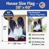 Papillon - A Rose for you - Artwork House Flag