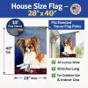 Papillon - Rose and Butterfly - Artwork House Flag