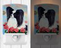 Papillon - Black and White - Ceramic Nightlight