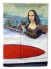 Pug - Fawn - with Mona Lisa - Artwork House Flag