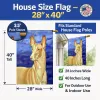 Pharaoh Hound Artwork House Flag