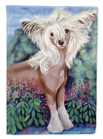 Chinese Crested 1 Artwork House Flag