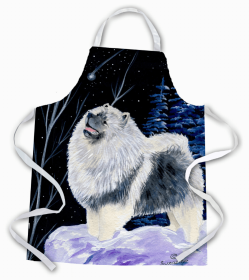 Keeshond Starry Night Apron