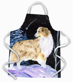 Australian Shepherd Starry Night Apron