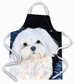 Maltese 1 Starry Night Apron