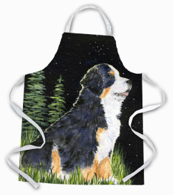 Bernese Mountain Dog 2 Starry Night Apron