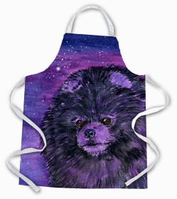 Pomeranian 2 Starry Night Apron