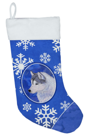 Siberian Husky Holiday Christmas Stocking