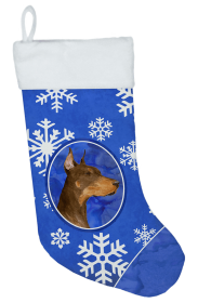 Doberman #2 Holiday Christmas Stocking