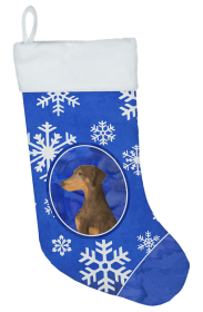 Doberman #3 Holiday Christmas Stocking