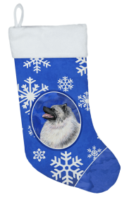 Keeshond Holiday Christmas Stocking