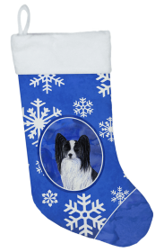 Papillon #2 Holiday Christmas Stocking