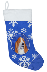 Basset Hound #5 Holiday Christmas Stocking