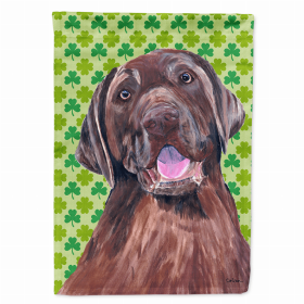 Labrador Retriever #3 St. Patrick's Day Shamrock Portrait Garden Flag