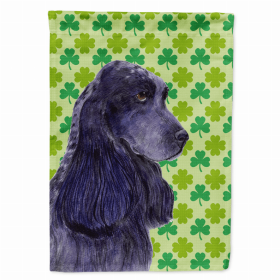 Cocker Spaniel #4 St. Patrick's Day Shamrock Portrait Garden Flag