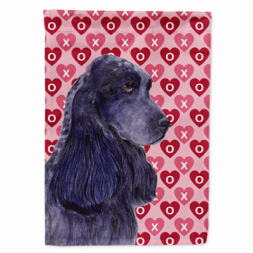 Cocker Spaniel #4 Hearts Love and Valentine's Day Portrait Garden Flag