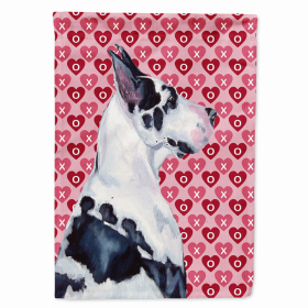 Great Dane #3 Hearts Love and Valentine's Day Portrait Garden Flag