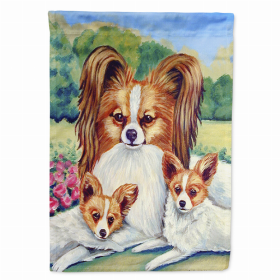 Papillon Artwork Themed House Flag
