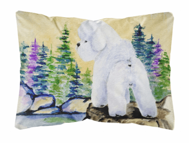 Bichon Frise 1 Portrait/Landscape Decorative Pillow