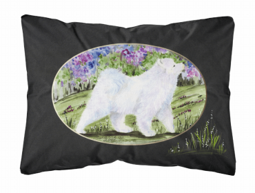 Samoyed Portrait/Landscape Decorative Pillow