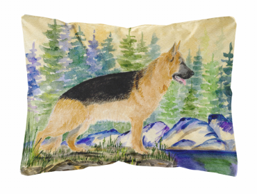 German Shepherd Portrait/Landscape Decorative Pillow