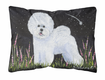 Bichon Frise 2 Portrait/Landscape Decorative Pillow