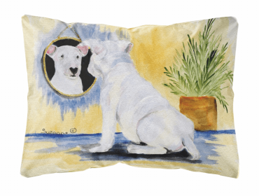Bull Terrier 1 Portrait/Landscape Decorative Pillow
