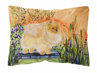 Pomeranian 2 Portrait/Landscape Decorative Pillow