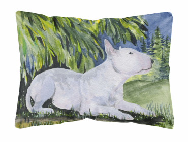 Bull Terrier 2 Portrait/Landscape Decorative Pillow