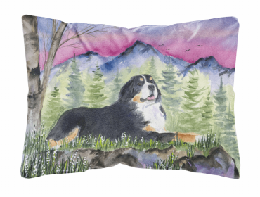 Bernese Mountain Dog 1 Portrait/Landscape Decorative Pillow