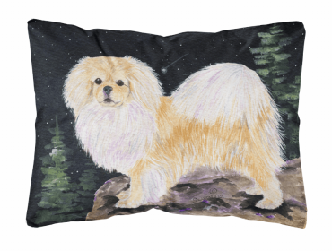 Tibetan Spaniel Portrait/Landscape Decorative Pillow