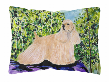 Cocker Spaniel Portrait/Landscape Decorative Pillow
