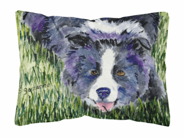 Border Collie 3 Portrait/Landscape Decorative Pillow
