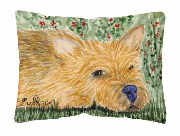 Norwich Terrier 4 Portrait/Landscape Decorative Pillow
