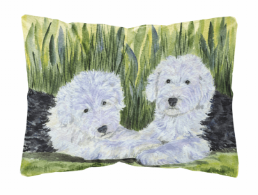 Old English Sheepdog 1 Portrait/Landscape Decorative Pillow