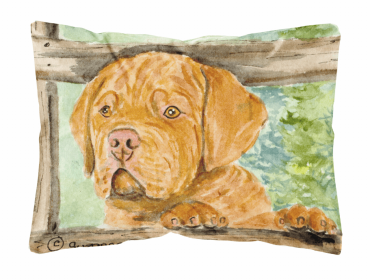 Dogue de Bordeaux Portrait/Landscape Decorative Pillow