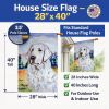 Kuvasz Artwork House Flag