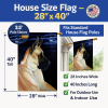 Great Dane 34 - Fawn - in the moonlight  Artwork House Flag
