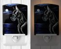 Great Dane - Black - "in the Moonlight" Ceramic Nightlight