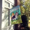 Basset Hound Double Trouble  House Flag