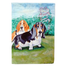 Basset Hound Double Trouble  House Flag