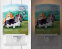 Basset Hound Double Trouble Ceramic Nightlight