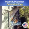 Gordon Setter - Waiting on Mom - Artwork House Flag