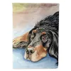 Gordon Setter - Waiting on Mom - Artwork House Flag