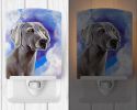 Weimaraner "Azure Skies" Ceramic Nightlight