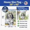English Setter Artwork House Flag