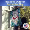 Westie  Artwork House Flag